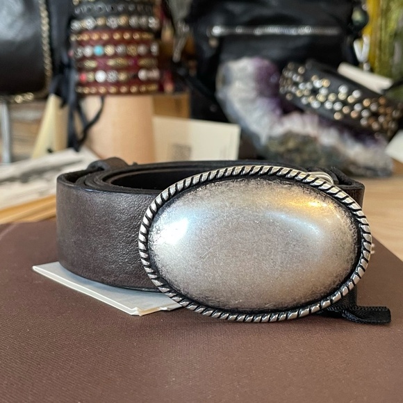 Campomaggi Belt with Oval Buckle in Grigio - Picture 1 of 2